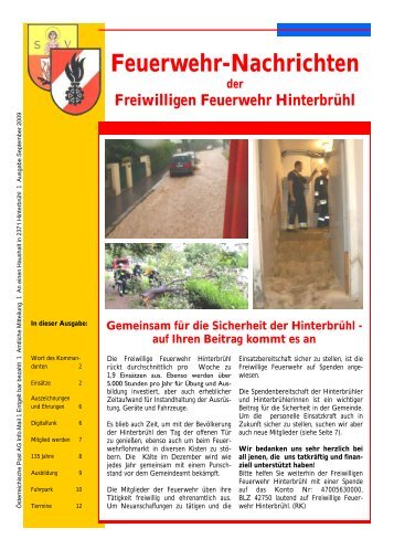 Feuerwehr-Nachrichten - FF-Hinterbrühl