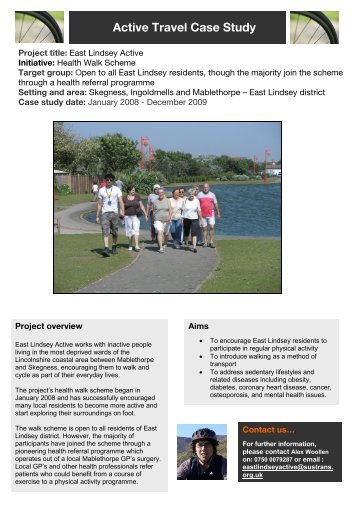 East Lindsey Active case study - Sustrans