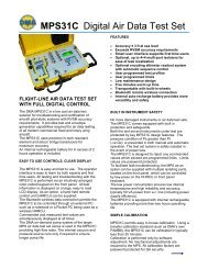 MPS31C RVSM Filghtline Air Data Test Set