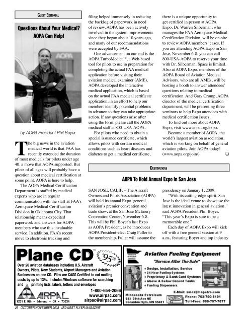 PDF Version October November 2008 - Midwest Flyer