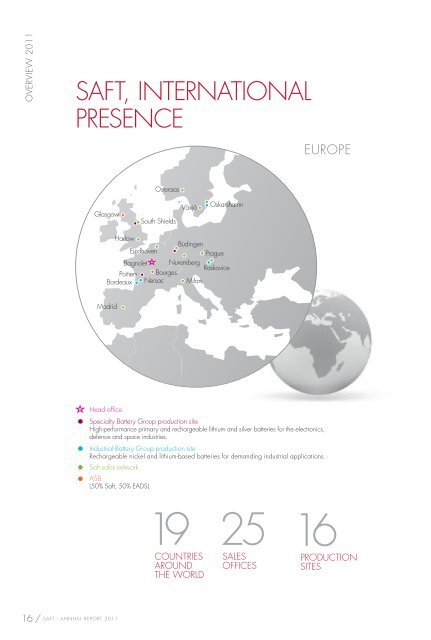 ANNUAL REPORT 2011 REGISTRATION DOCUMENT - Saft