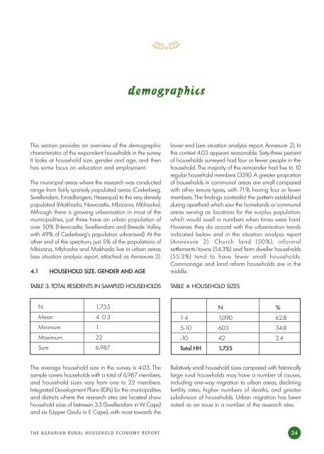 THE AGRARIAN RURAL HOUSEHOLD ECONOMY