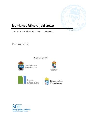 Norrlands Mineraljakt 2010 - Sveriges geologiska undersökning