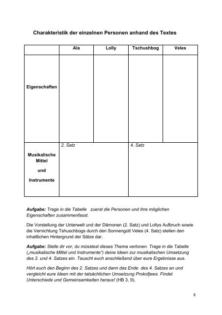 Unterrichtsmaterialien Prokofjew (RS,GY, 5.-10. Klasse) SWR ...