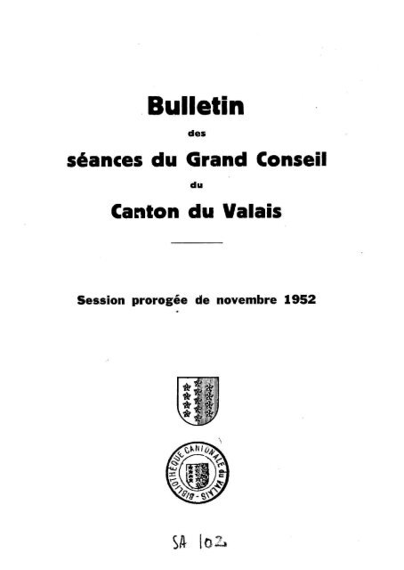 Bulletin - Etat du Valais