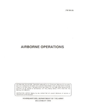 Combat service support for airborne operations must be planned