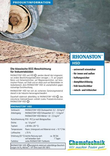 rhonaston® hsd - Chemotechnik