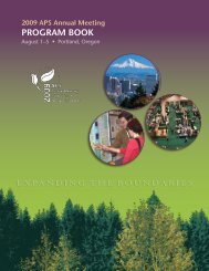Annual Meeting Program Book - American Phytopathological Society