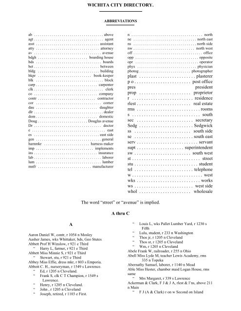 G:\1890 City Directory - NAMES\A - C.wpd - Blue Skyways