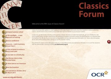 Classics Forum - OCR