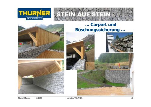 TECHNISCHE DATEN über stonebox THURNER - Ing. Franz Thurner