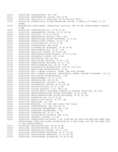 Medicare Data Utilities Appendices