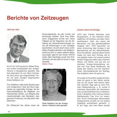 Festschrift - Kneipp-Verein Steinfurt e. V.