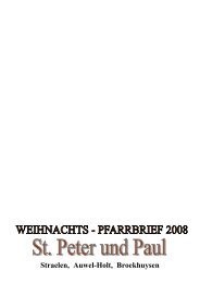 Pfarrbrief Weihnachten 08 - Kirche Straelen