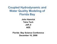 Coupled Hydrodynamic and Water Quality Modeling of Florida Bay