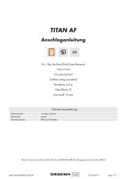 TITAN AF - SIEGENIA-AUBI Dokumentationsportal