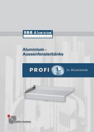 FBS Prospekt Deutsch 2009.cdr - R·B·B Aluminium Profiltechnik AG