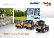 Produkt- und Gerätekatalog - Multicar