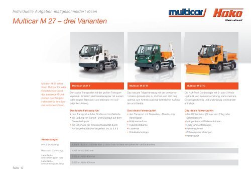 Produkt- und Gerätekatalog - Multicar