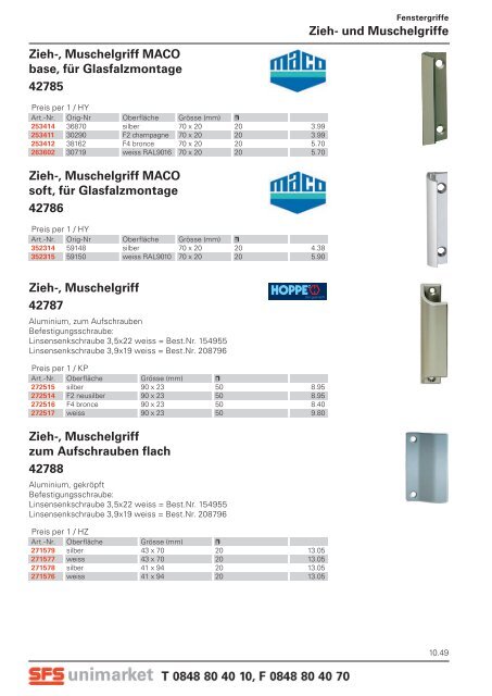 www.sfsunimarket.biz Fenster - SFS unimarket AG