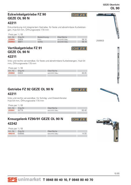 www.sfsunimarket.biz Fenster - SFS unimarket AG