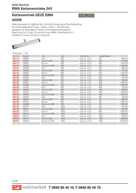 www.sfsunimarket.biz Fenster - SFS unimarket AG