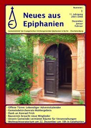 Neues aus Epiphanien