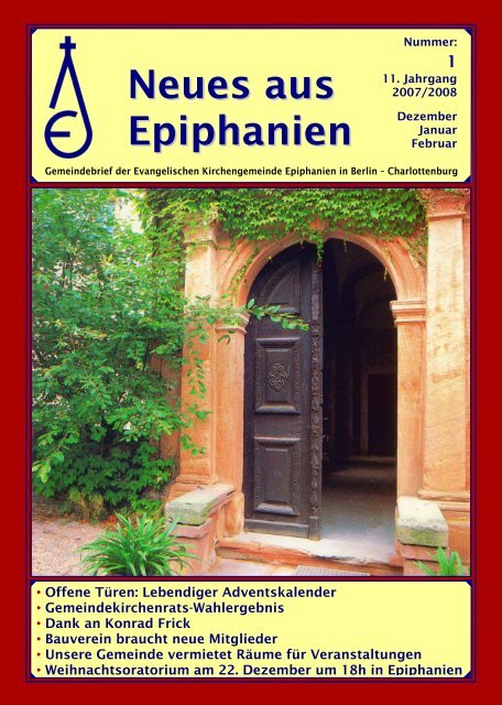 Neues aus Epiphanien