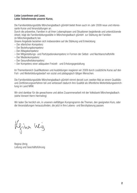 Das aktuelle Kursprogramm im PDF -Format.