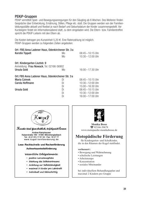 Das aktuelle Kursprogramm im PDF -Format.