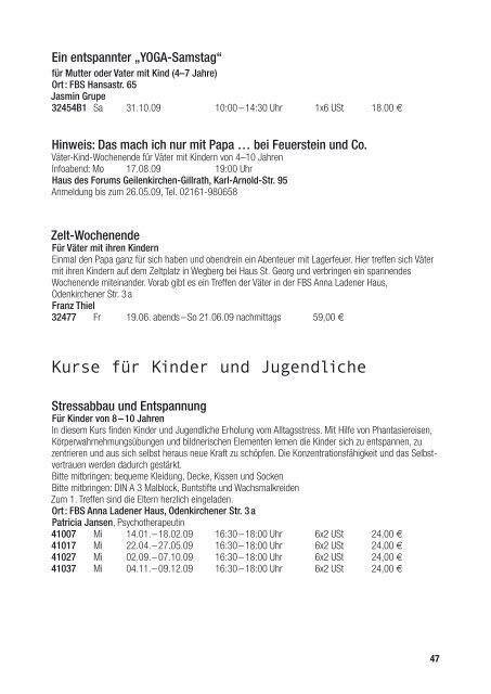 Das aktuelle Kursprogramm im PDF -Format.