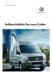 Aufbaurichtlinie Der neue Crafter - Aufbaurichtlinien