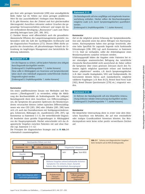 S3-Leitlinie Reizdarmsyndrom: Definition, Pathophysiologie ... - DGVS