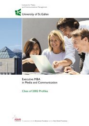 Brosch Re Executive Mba Universitaƒa T St Gallen
