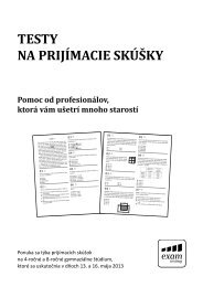 Ponuka hromadných testov na PS 2013 - EXAM testing, spol. s ro