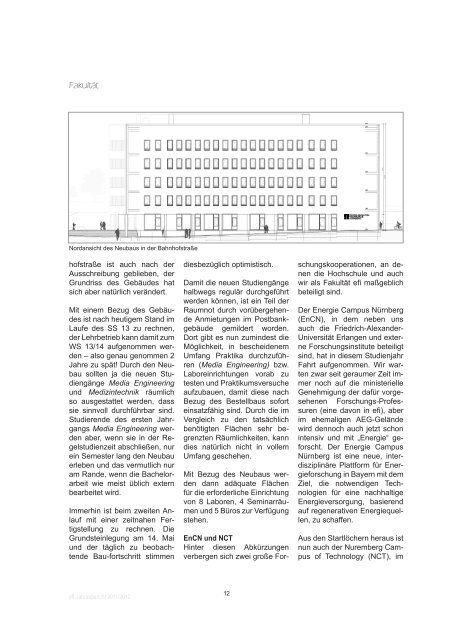 Jahresbericht 2011/2012 Fakultät efi - Elektrotechnik ...