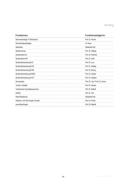 Jahresbericht 2011/2012 Fakultät efi - Elektrotechnik ...