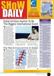 Dubai Airshow Aspires To Be The Biggest International ... - Show Daily