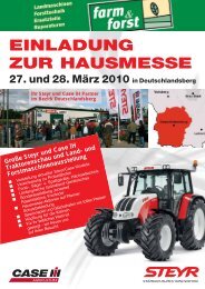 EINLADUNG ZUR HAUSMESSE - Farm & Forst