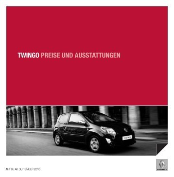 TWINGO PREISE UND AUSSTATTUNGEN - Garage Sigrist AG