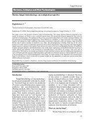 Marine fungal biotechnology: an ecological ... - Fungal diversity