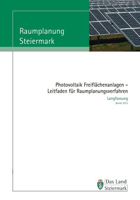 Leitfaden für Raumplanungsverfahren - Raumplanung Steiermark