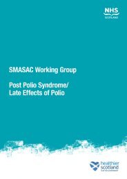 SMASAC Working Group Post Polio Syndrome - Scottish Health On ...