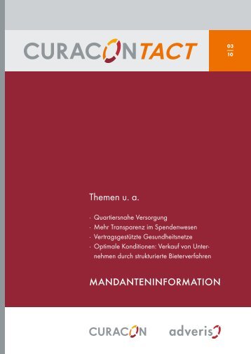 Curacontact 0310 - CURACON GmbH Wirtschaftsprüfungsgesellschaft