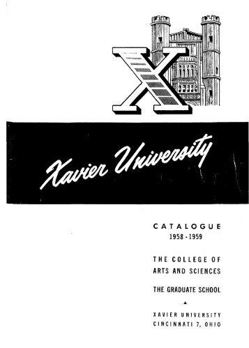 CATALOGUE - Digital Space @ Xavier - Xavier University