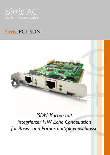 Sirrix.PCI ISDN - Voipango