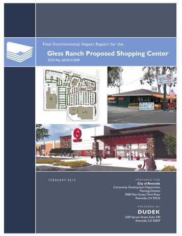 Gless Ranch Proposed Shopping Center - City of Riverside