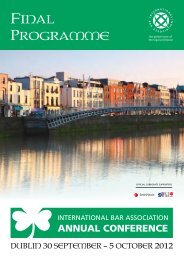 Final Programme - International Bar Association