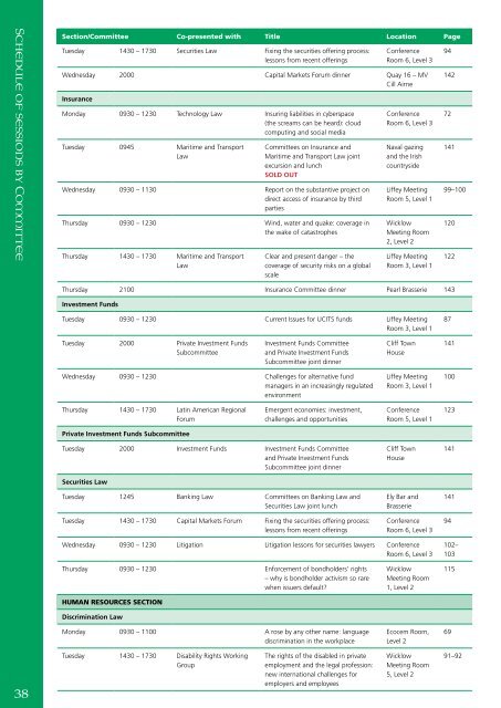 Final Programme - International Bar Association