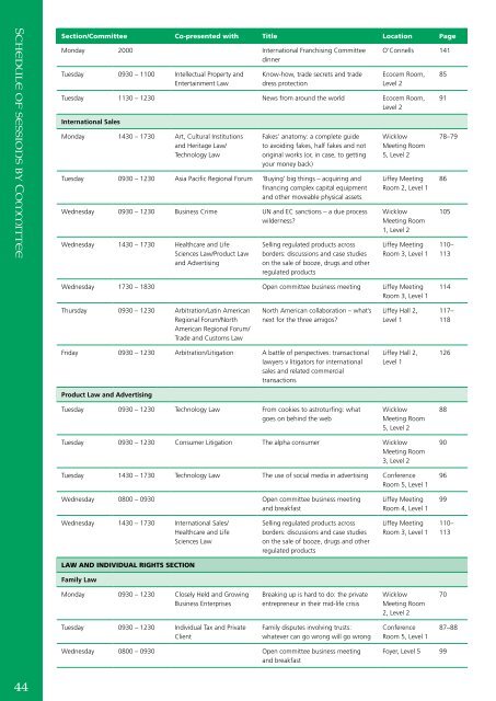 Final Programme - International Bar Association